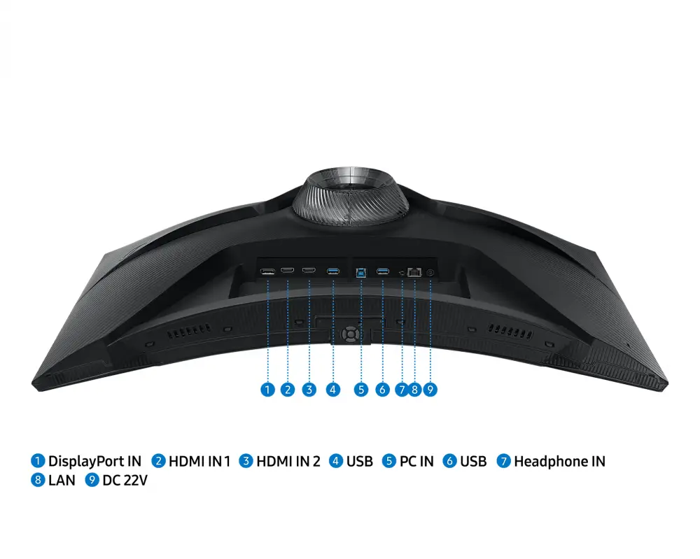 Монитор Samsung Odyssey G6 G650, 32" VA Curved, QHD 2560x1440 , 240Hz, 1 ms, AMD FreeSync, DP, HDMI, Black
