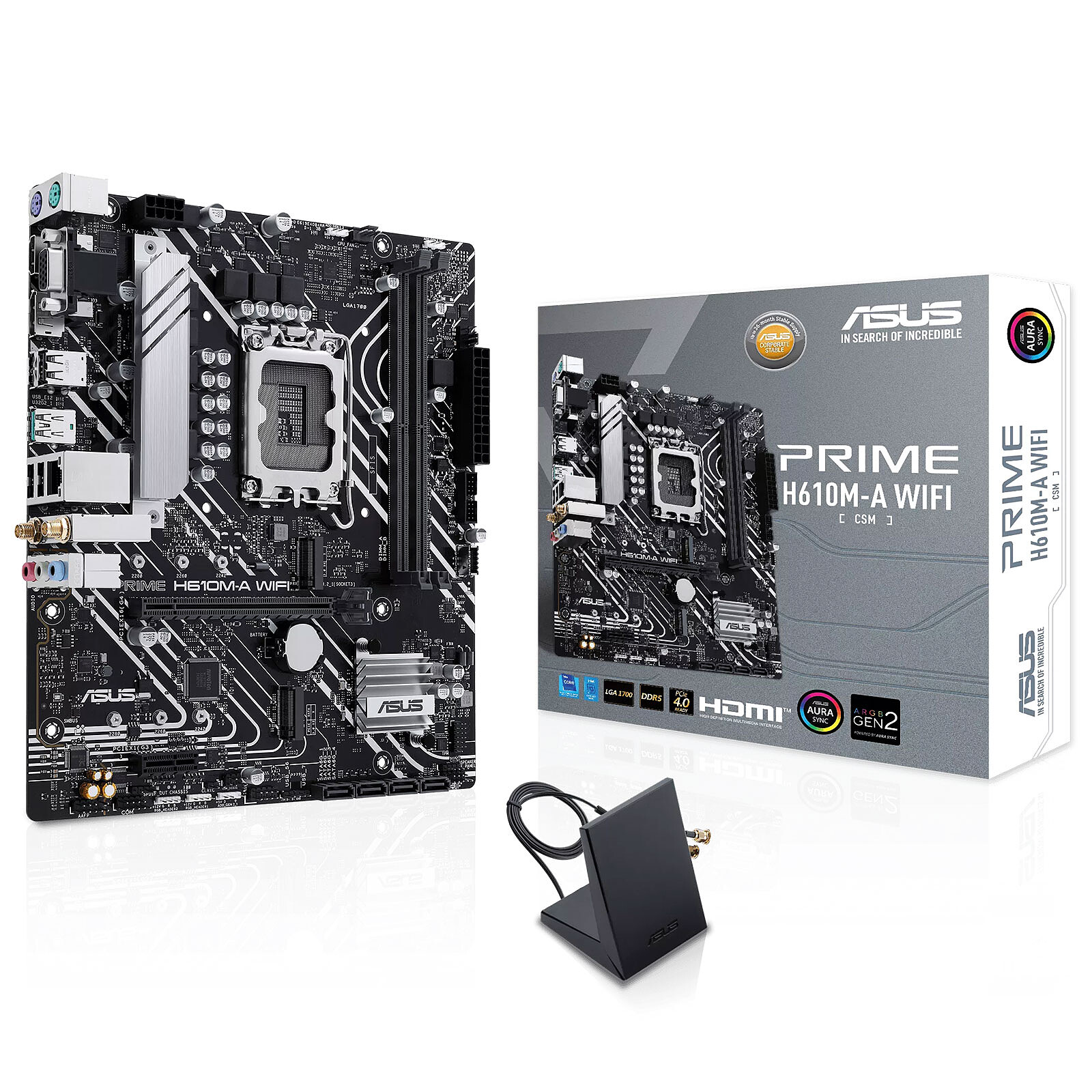 Дънна платка ASUS PRIME H610M-A WIFI LGA1700