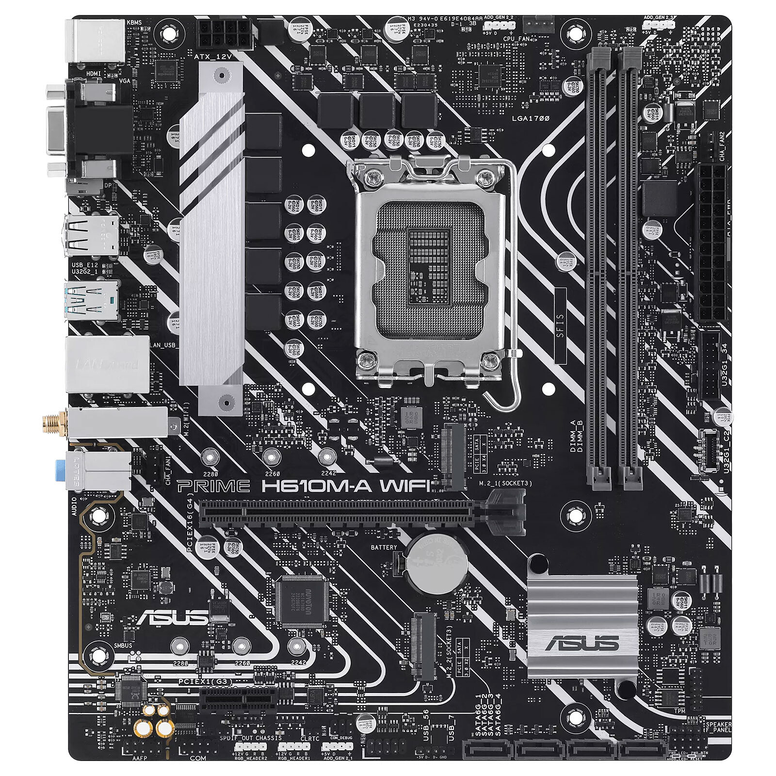 Дънна платка ASUS PRIME H610M-A WIFI LGA1700
