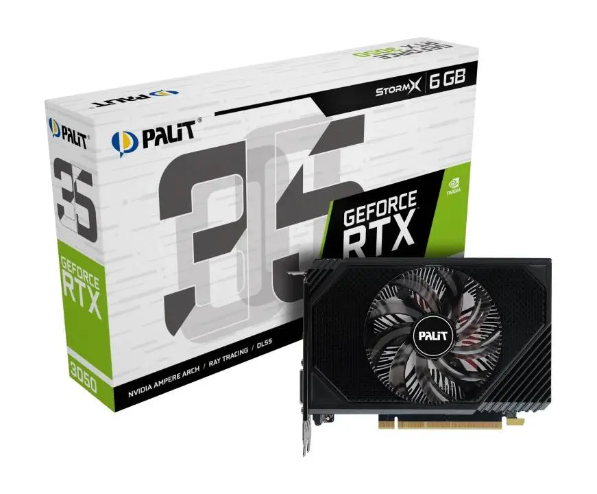 Видео карта Palit GeForce RTX 3050 StormX 6GB - NE63050018JE-1070F