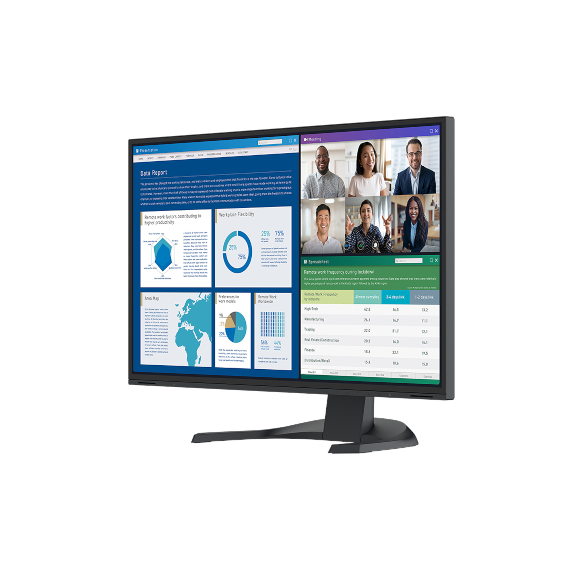 Монитор EIZO EV2740X-BK, 27", IPS, 4K UHD 3840x2160, 60Hz, 5ms, USB-C, LAN, DP, HDMI
