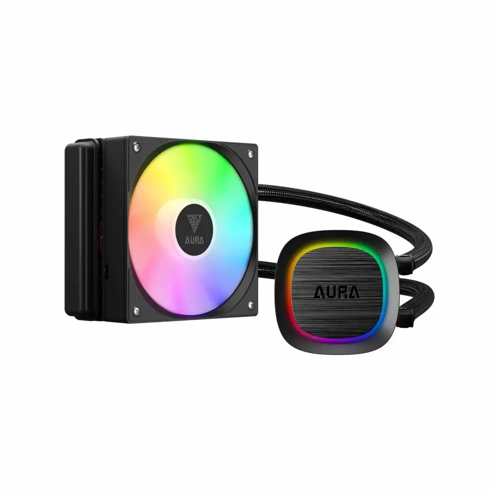 Водно охлаждане за процесор Gamdias AURA GL120 v2 Black aRGB Water Cooling 120mm