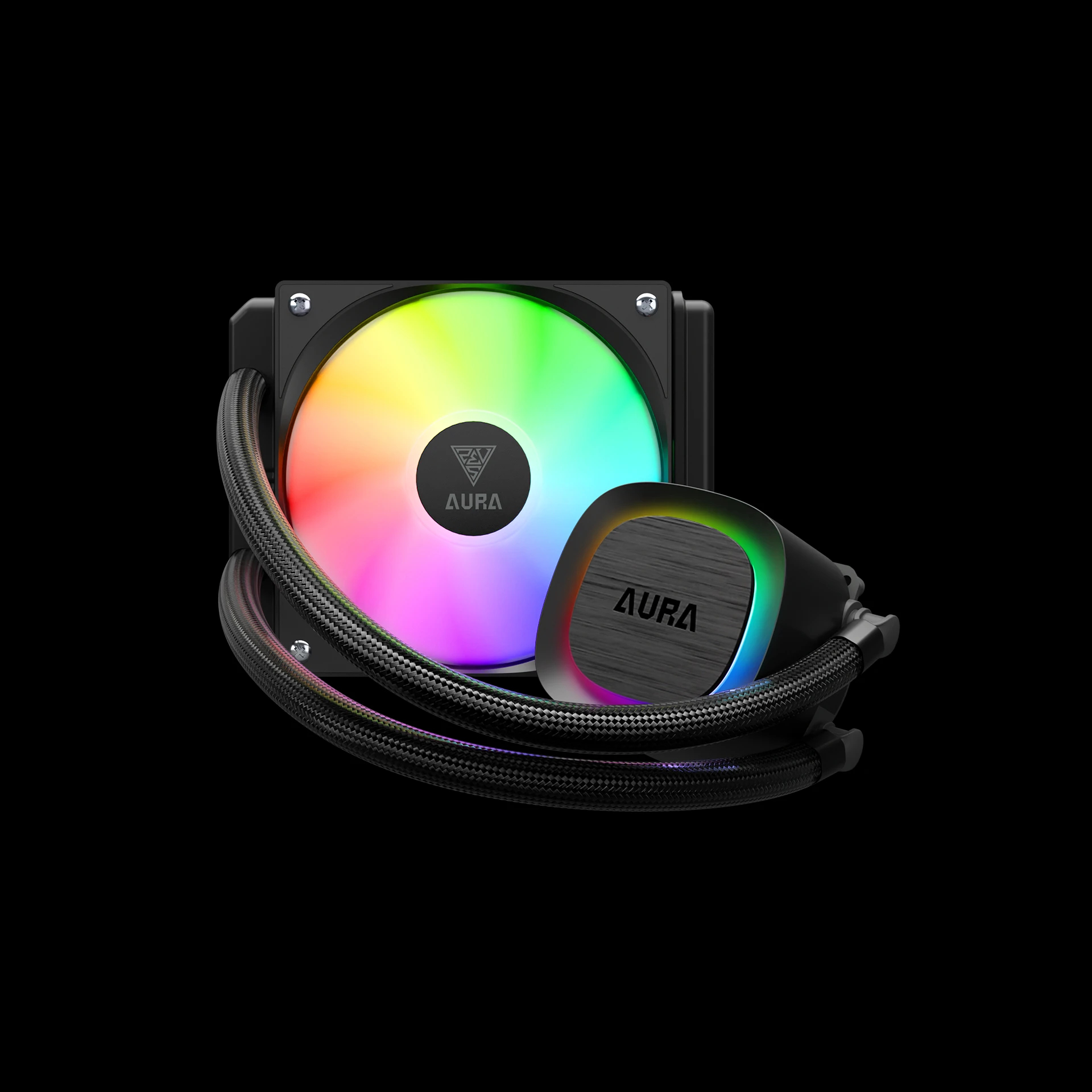 Водно охлаждане за процесор Gamdias AURA GL120 v2 Black aRGB Water Cooling 120mm