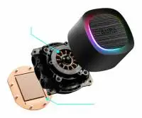 Водно охлаждане за процесор Gamdias AURA GL120 v2 Black aRGB Water Cooling 120mm