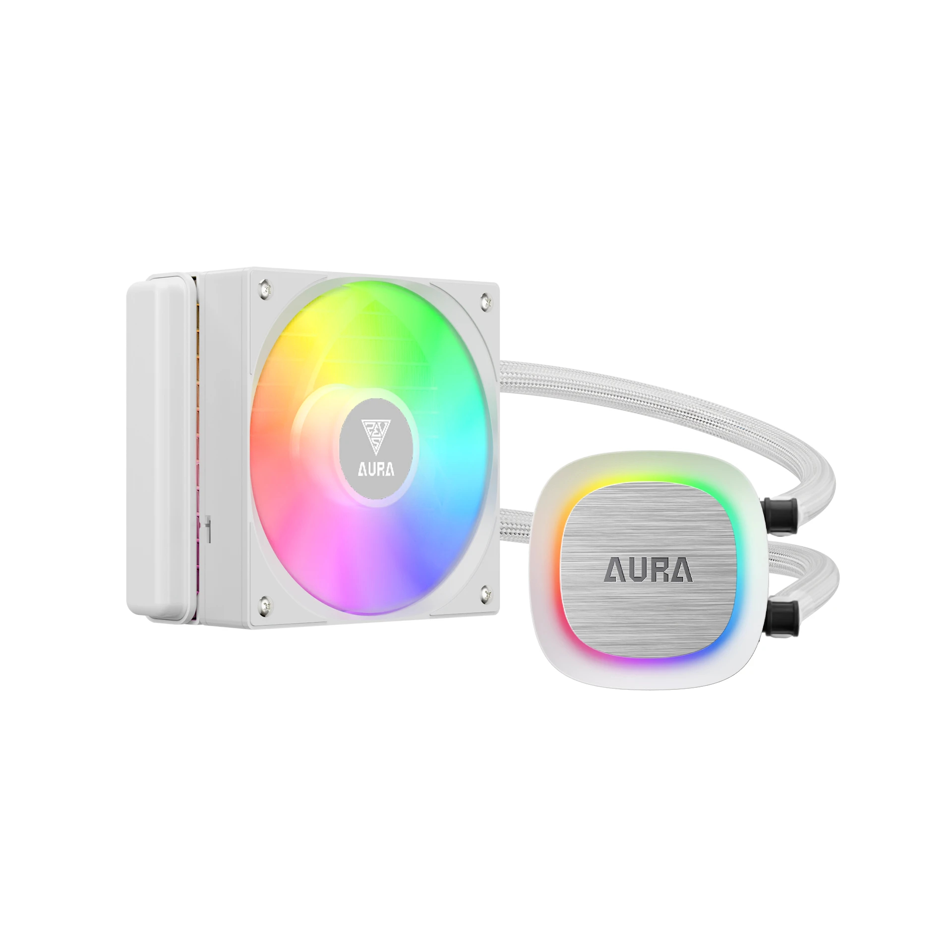  Водно охлаждане за процесор Gamdias AURA GL120 v2 White aRGB Water Cooling 120mm