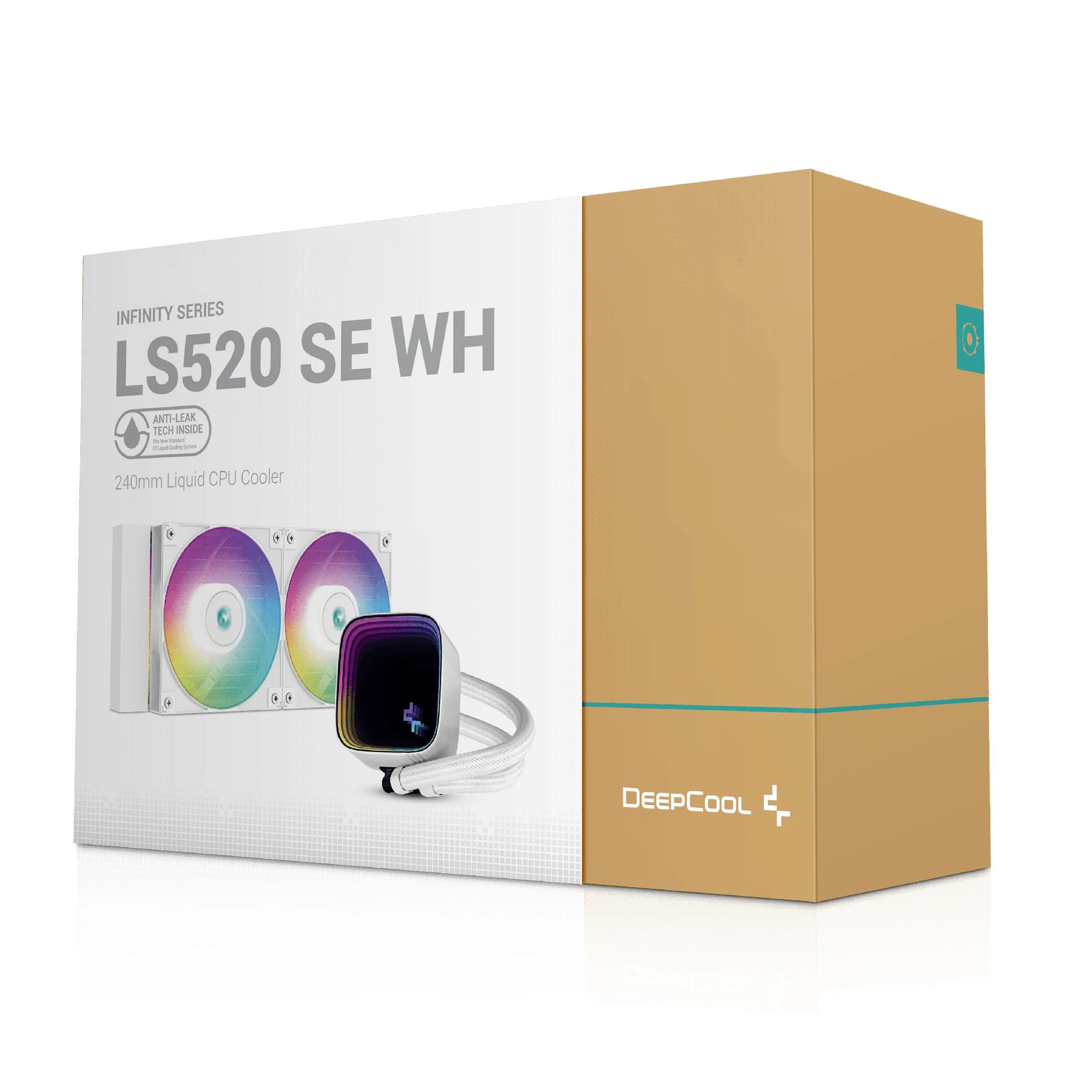 Υδρόψυξη για επεξεργαστή DeepCool LS520 SE White ARGB Water Cooling, Infinity mirror design
