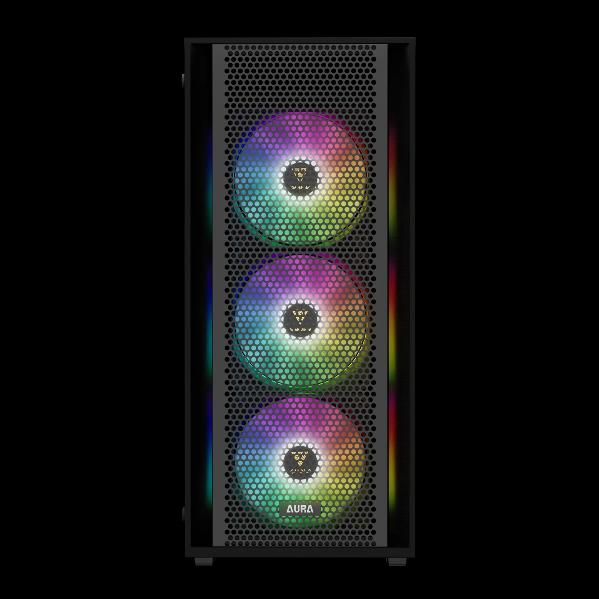 Кутия Gamdias AURA GC2 Elite Black Case ATX Mesh RGB Tempered Glass