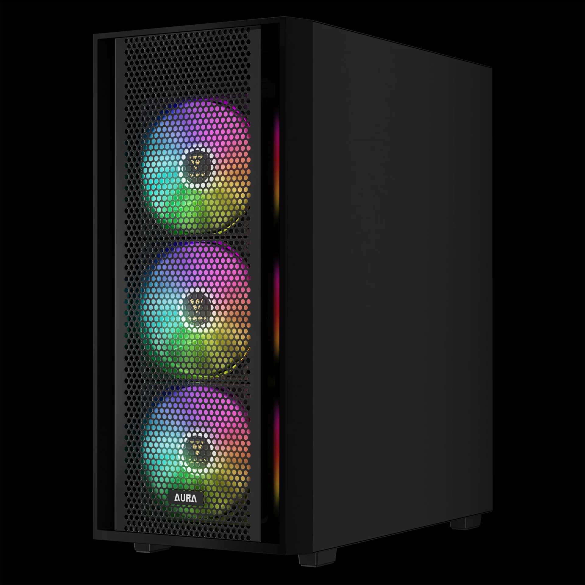 Кутия Gamdias AURA GC2 Elite Black Case ATX Mesh RGB Tempered Glass