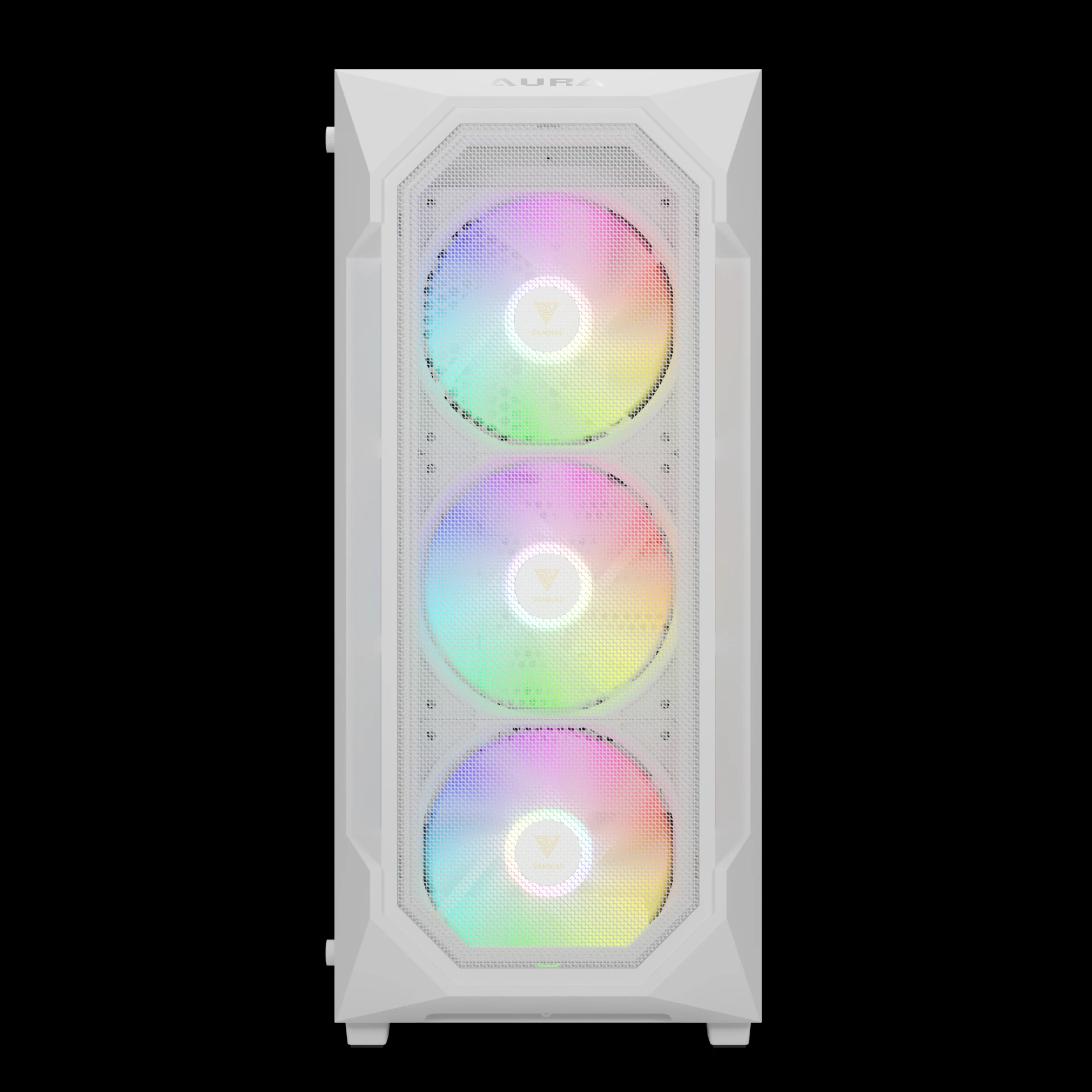 Кутия Gamdias AURA GC1 Elite White Case ATX Mesh RGB Tempered Glass