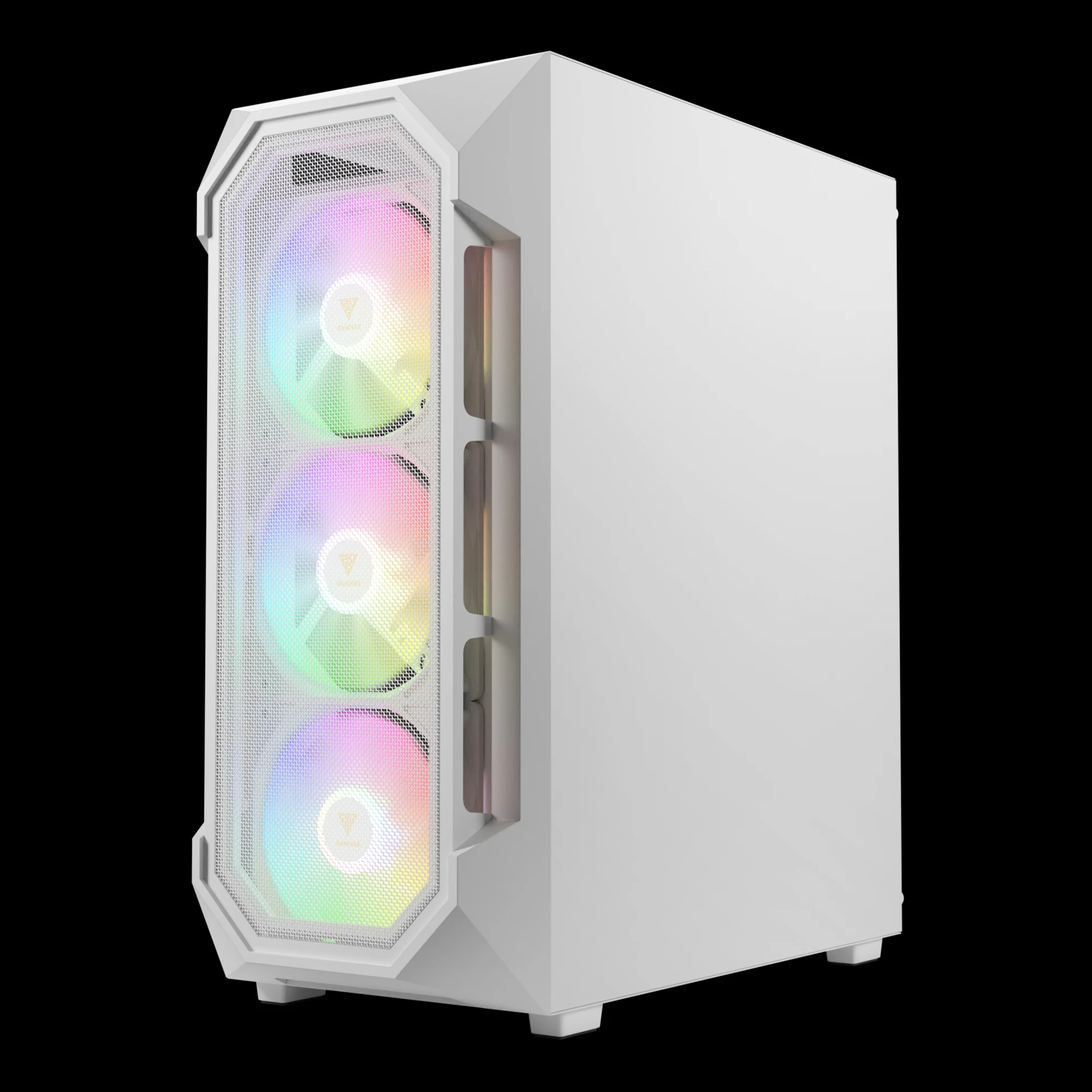 Кутия Gamdias AURA GC1 Elite White Case ATX Mesh RGB Tempered Glass