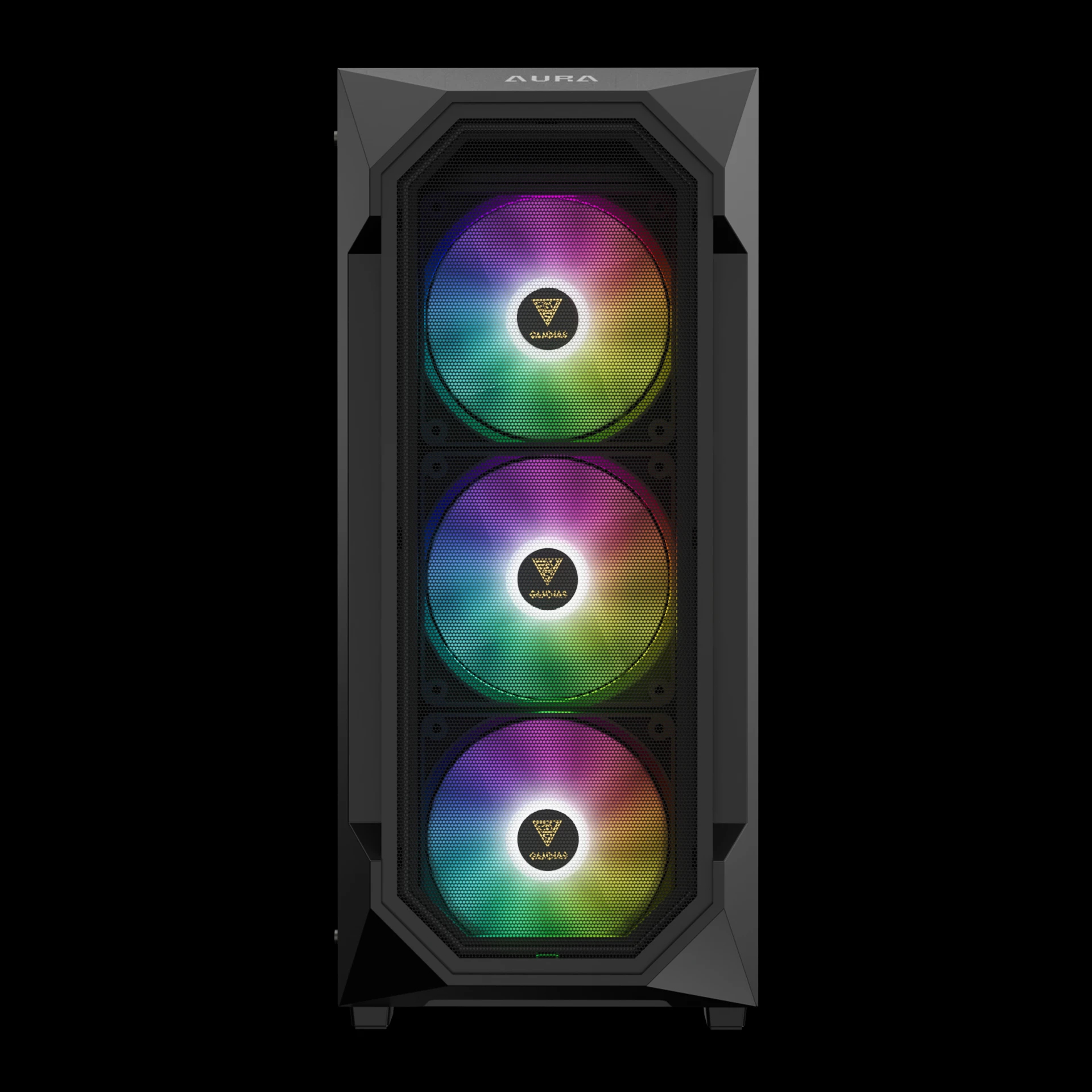 Кутия Gamdias AURA GC1 Elite Black Case ATX Mesh RGB Tempered Glass