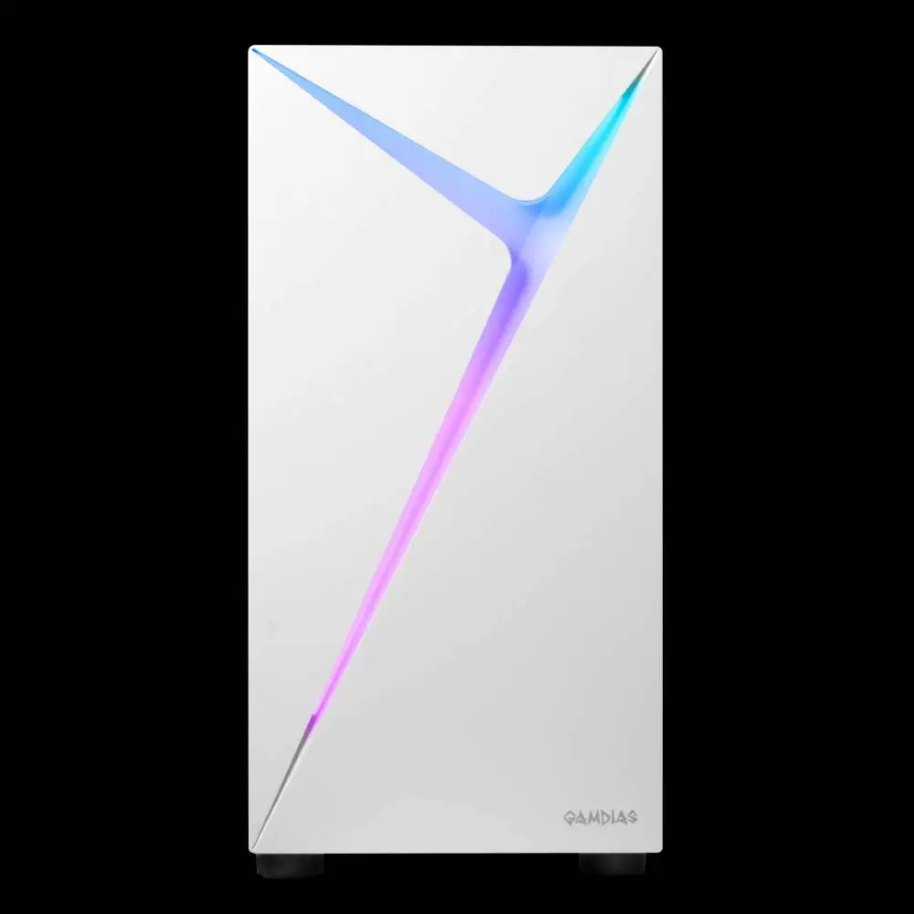Кутия Gamdias ARGUS E4 Elite White RGB Case ATX Tempered Glass