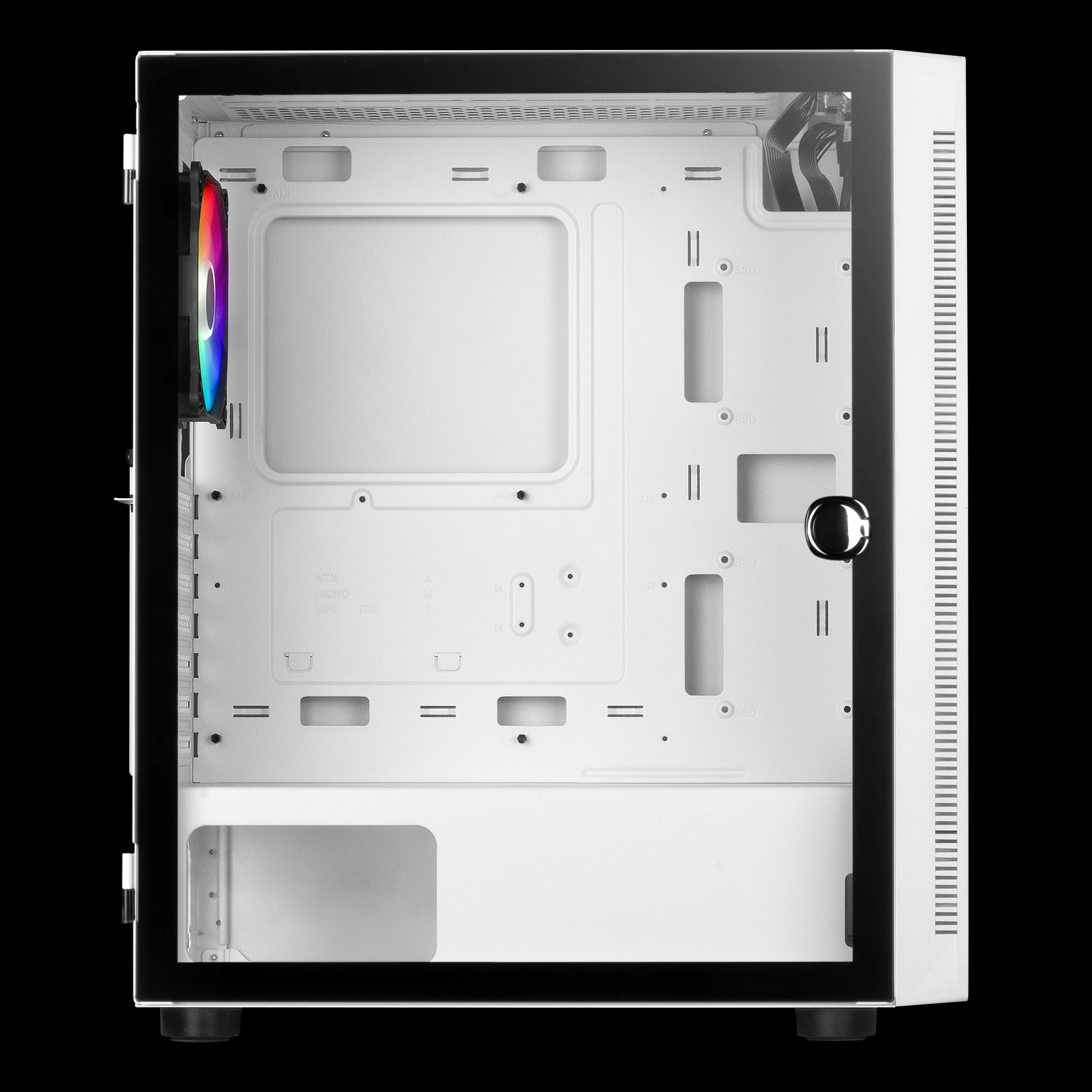 Кутия Gamdias ARGUS E4 Elite White RGB Case ATX Tempered Glass