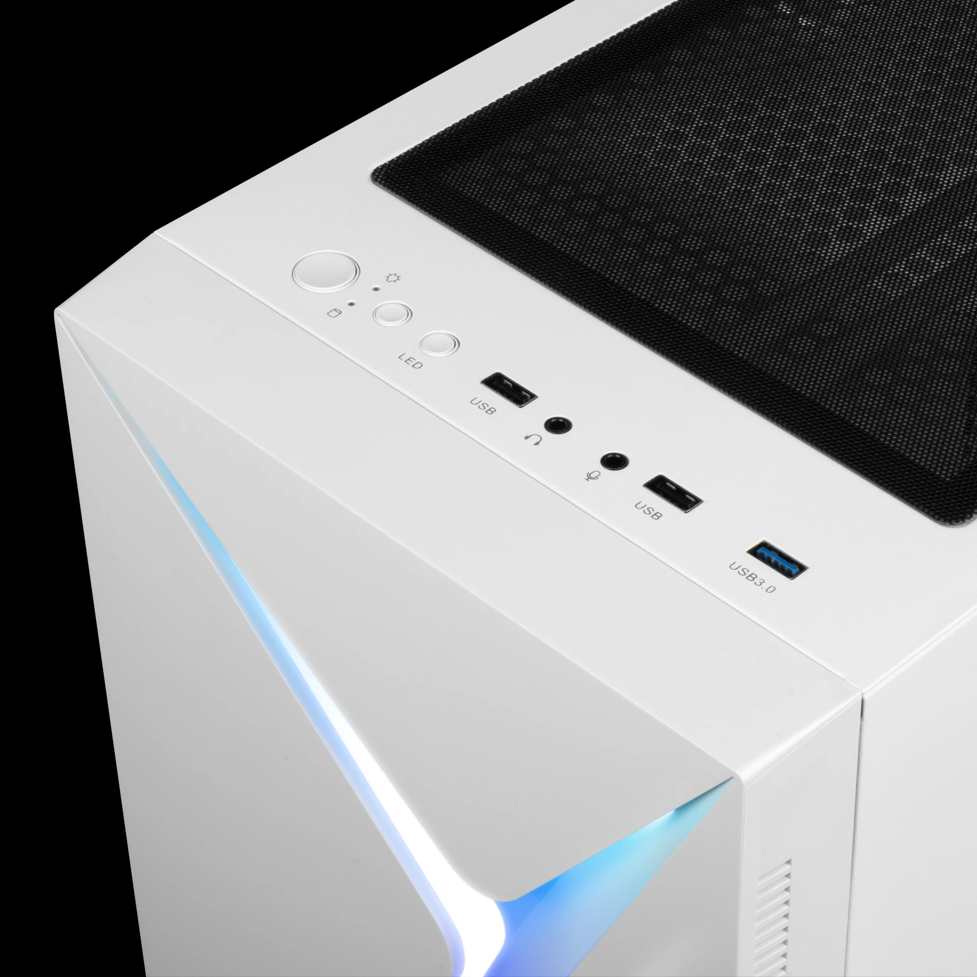 Кутия Gamdias ARGUS E4 Elite White RGB Case ATX Tempered Glass