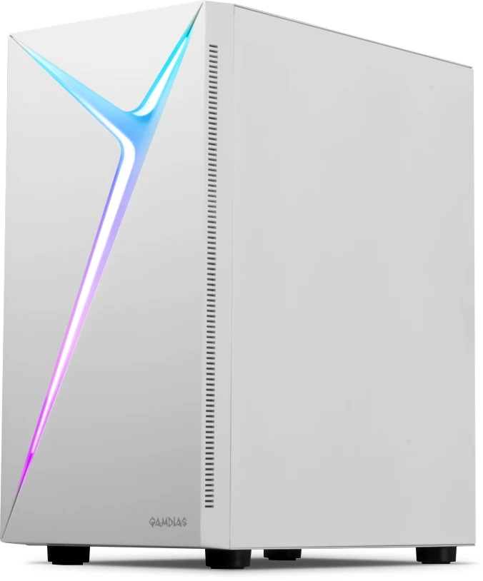 Кутия Gamdias ARGUS E4 Elite White RGB Case ATX Tempered Glass