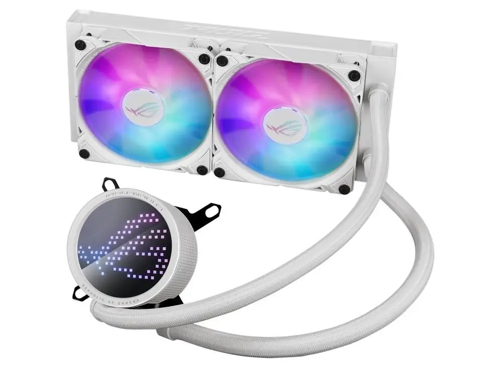Водно охлаждане за процесор ASUS ROG Strix LC III 240 ARGB White AIO CPU Liquid Cooler - 90RC00S2-M0UAY0