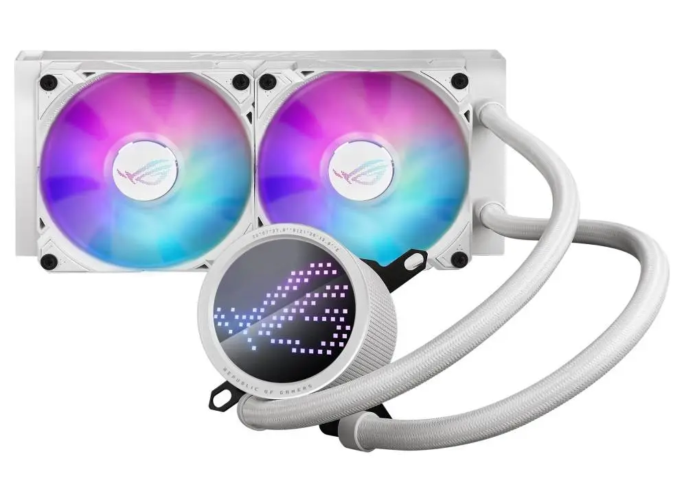 Водно охлаждане за процесор ASUS ROG Strix LC III 240 ARGB White AIO CPU Liquid Cooler - 90RC00S2-M0UAY0