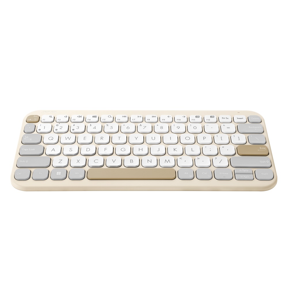 Клавиатура ASUS KW100 Marshmallow Keyboard Beige BDS Bluetooth - 90XB0880-BKB040