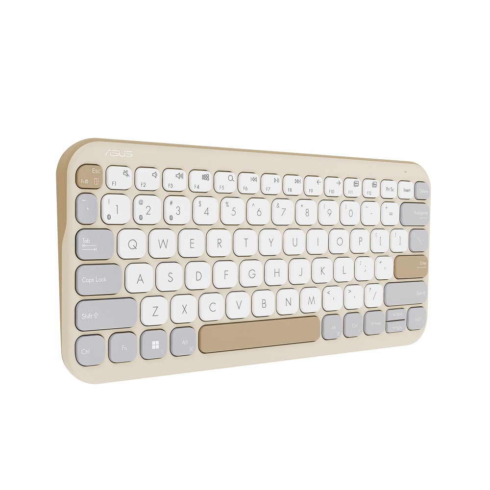 Клавиатура ASUS KW100 Marshmallow Keyboard Beige BDS Bluetooth - 90XB0880-BKB040