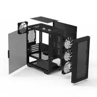Кутия Zalman M4 Black Addressable RGB Case mATX, Tempered Glass, 4 fans included