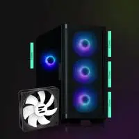 Кутия Zalman M4 Black Addressable RGB Case mATX, Tempered Glass, 4 fans included
