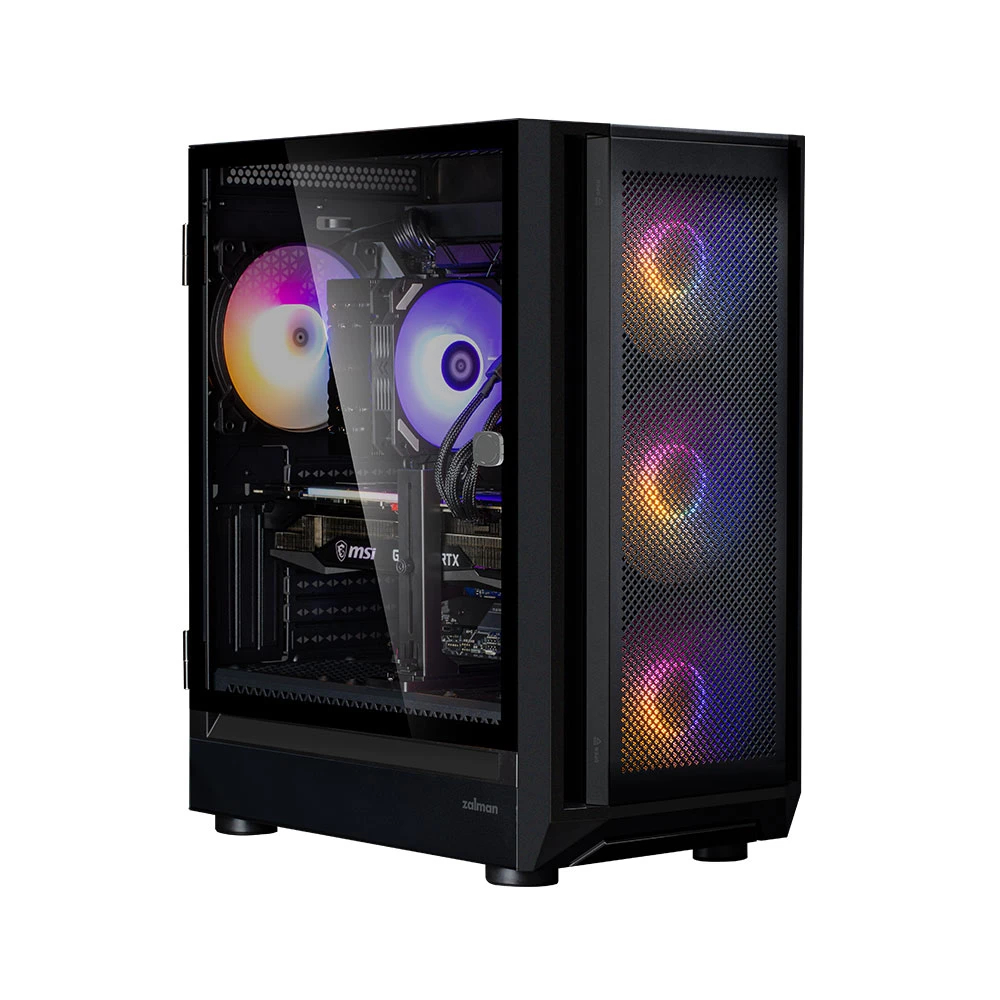 Кутия Zalman I6 Black RGB Case EATX, Tempered Glass, 3 fans included