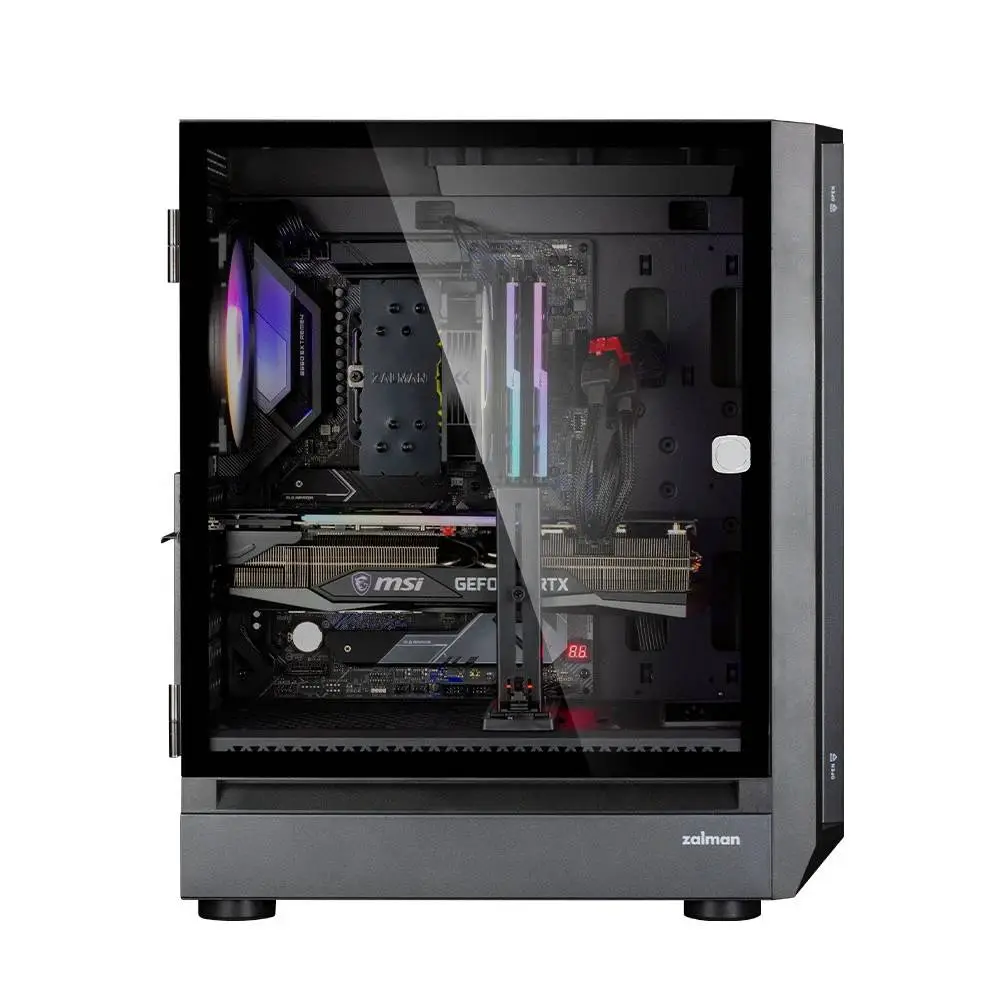 Кутия Zalman I6 Black RGB Case EATX, Tempered Glass, 3 fans included