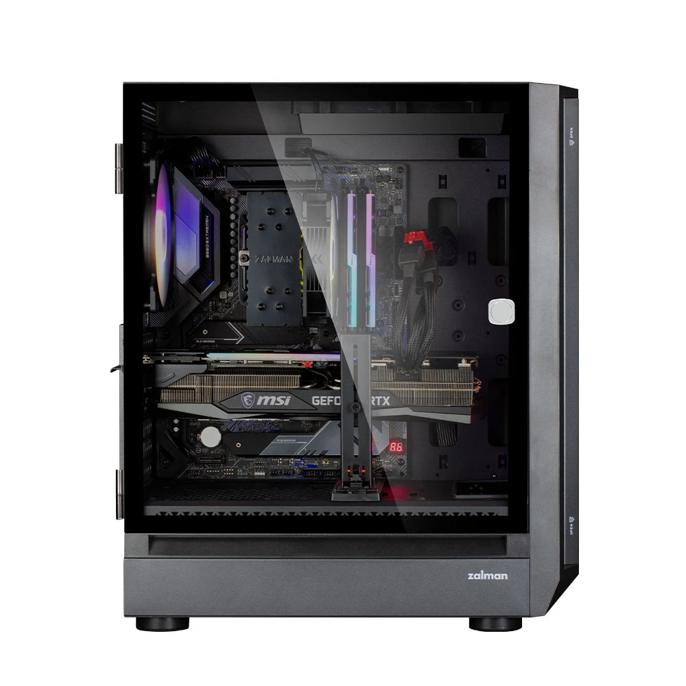 Кутия Zalman I6 Black RGB Case EATX, Tempered Glass, 3 fans included