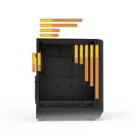 Кутия Zalman I6 Black RGB Case EATX, Tempered Glass, 3 fans included