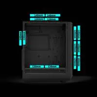 Кутия Zalman I6 Black RGB Case EATX, Tempered Glass, 3 fans included
