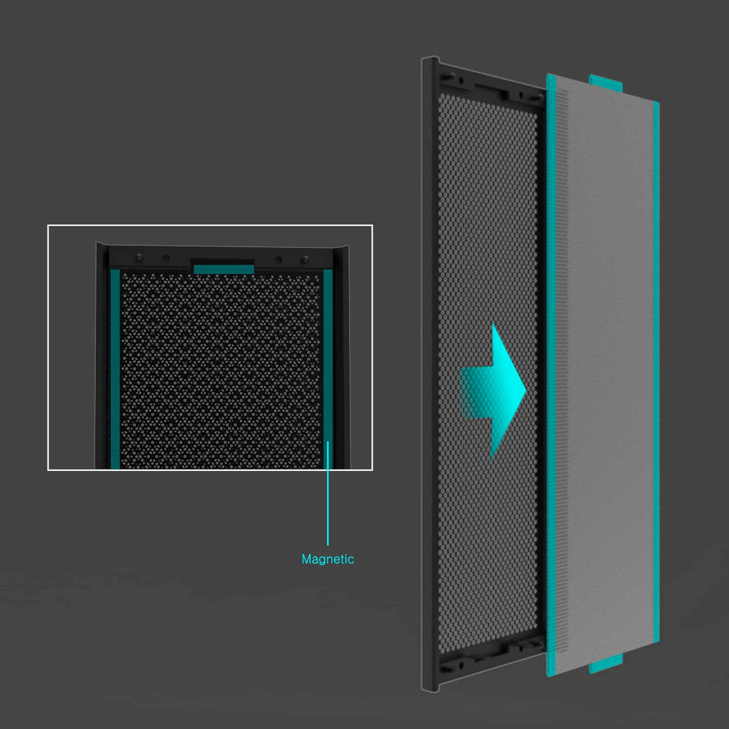 Кутия Zalman I6 Black RGB Case EATX, Tempered Glass, 3 fans included