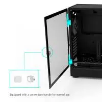 Кутия Zalman I6 Black RGB Case EATX, Tempered Glass, 3 fans included
