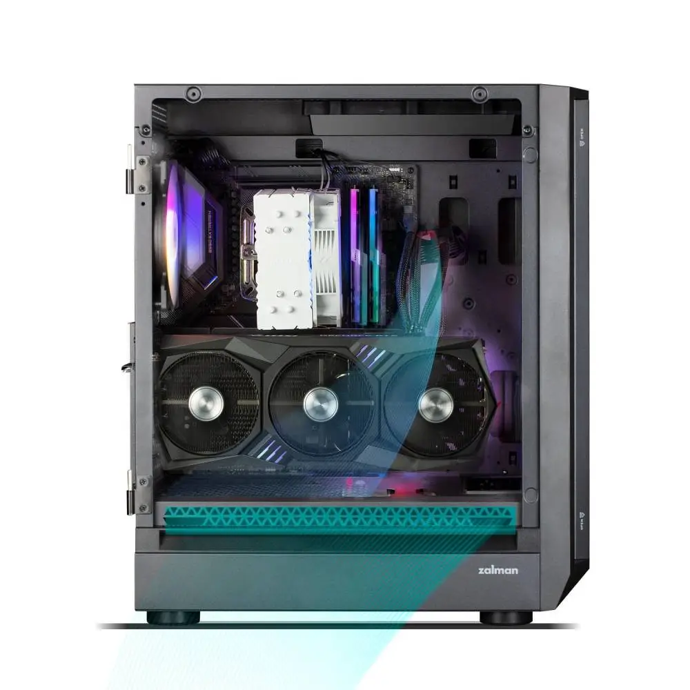 Кутия Zalman I6 Black RGB Case EATX, Tempered Glass, 3 fans included