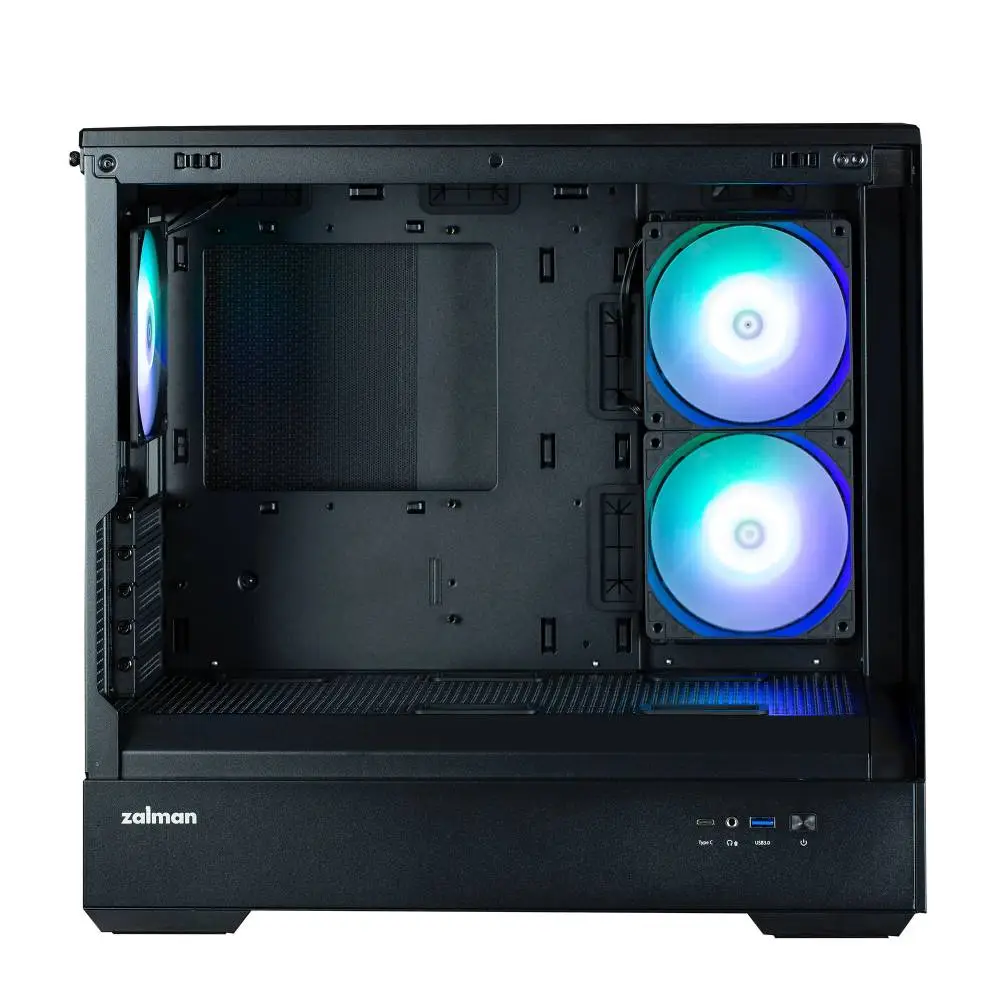 Кутия Zalman P30 Black aRGB Case mATX Tempered Glass
