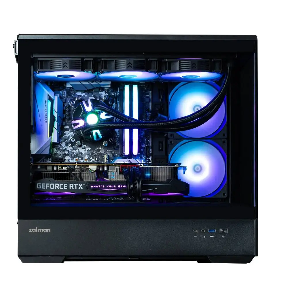 Кутия Zalman P30 Black aRGB Case mATX Tempered Glass