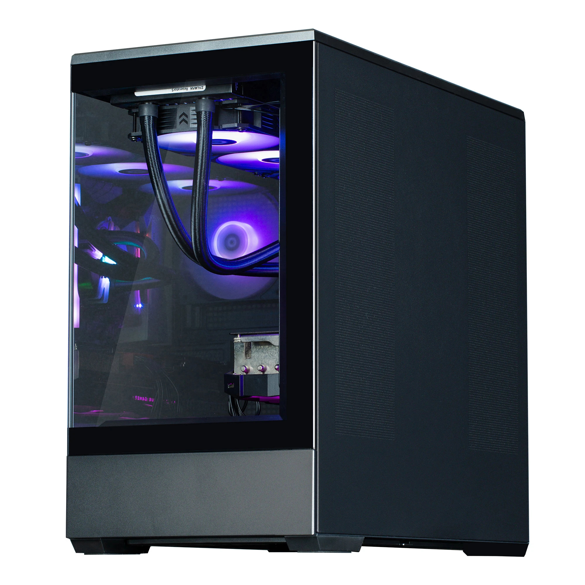 Кутия Zalman P30 Black aRGB Case mATX Tempered Glass