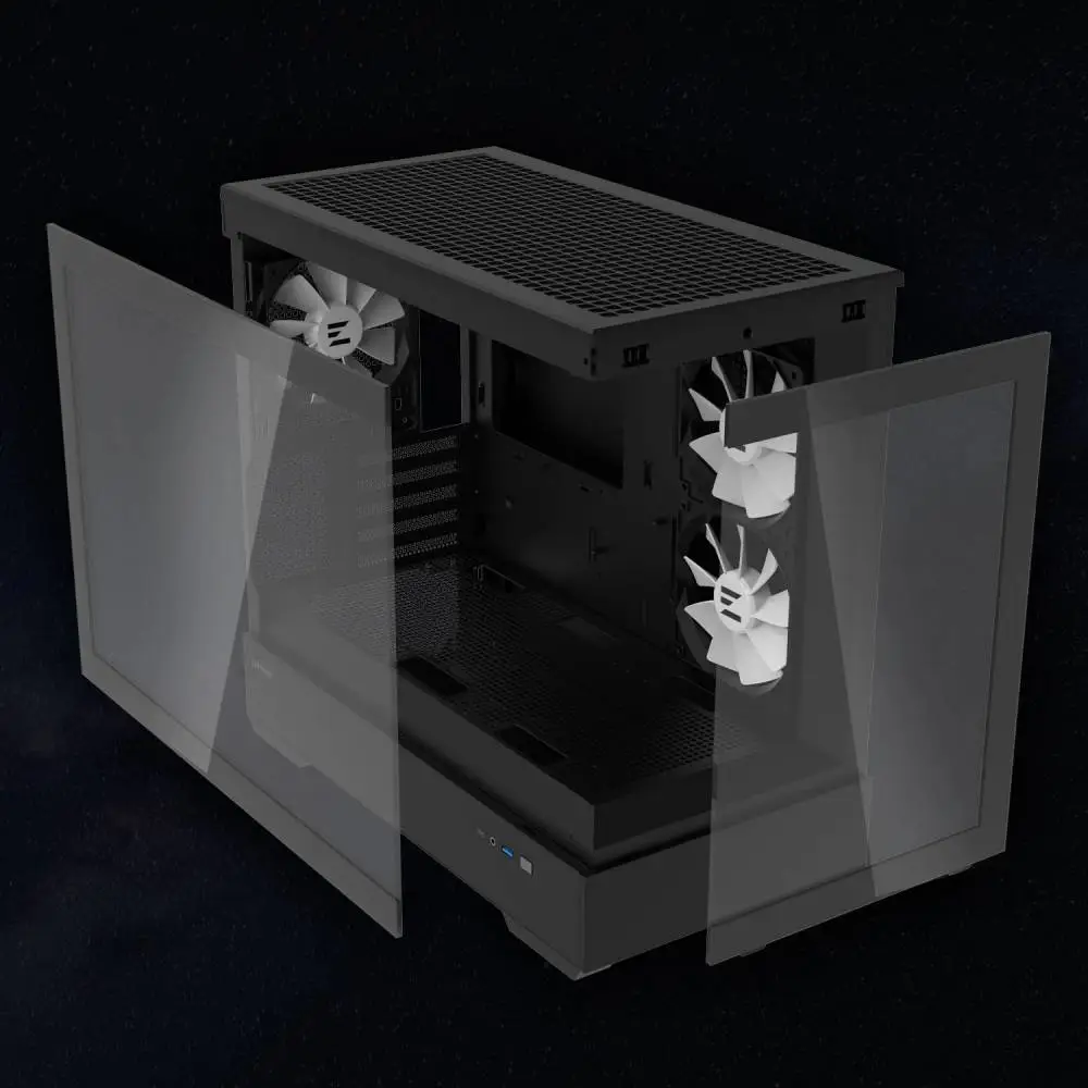 Кутия Zalman P30 Black aRGB Case mATX Tempered Glass