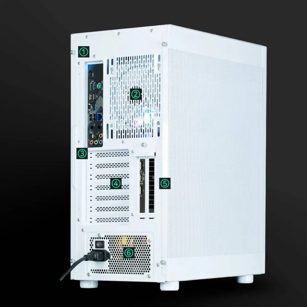 Кутия Zalman I4 White Full Mesh Case ATX, 6 fans included