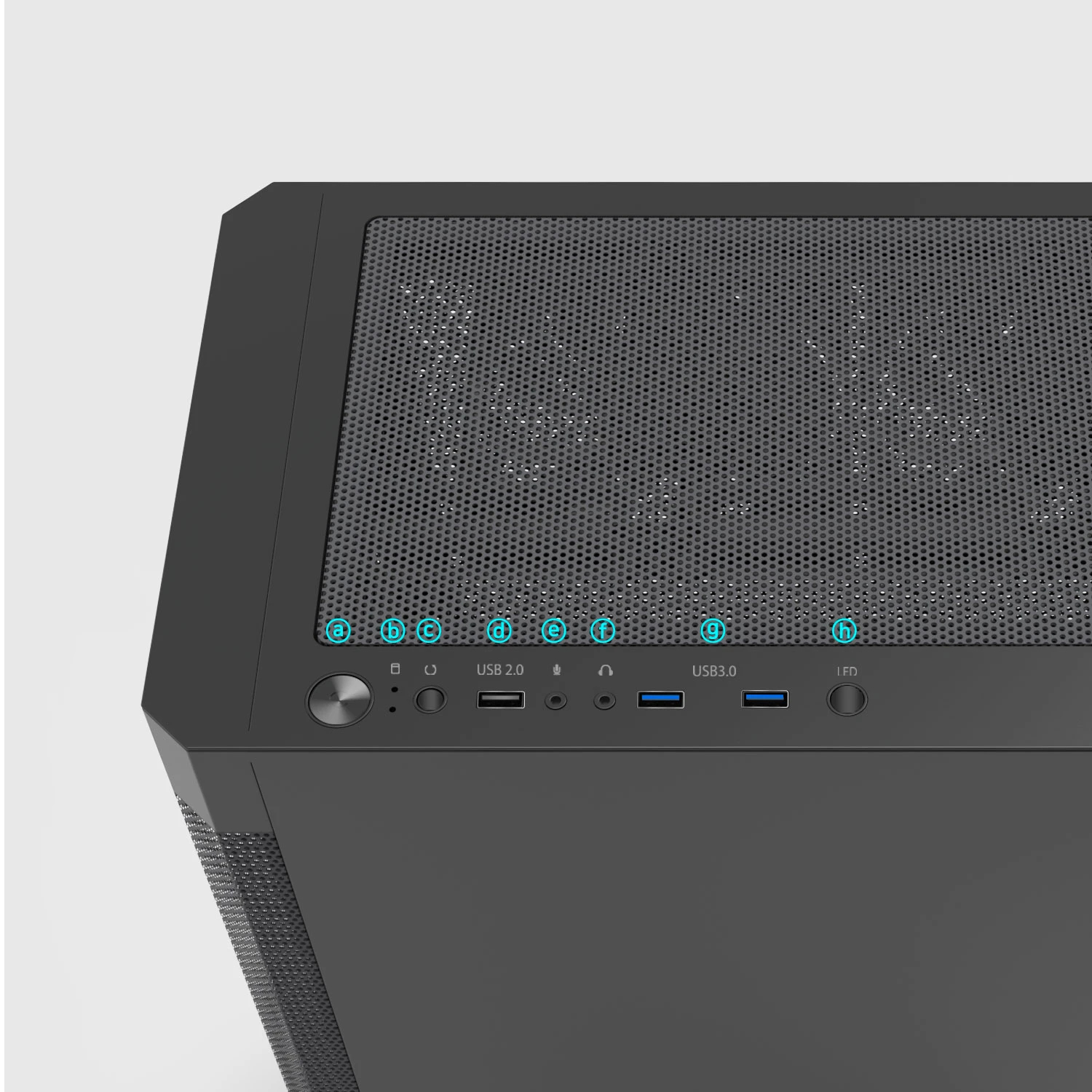 Кутия Zalman I4 Black Full Mesh Case ATX, 6 fans included
