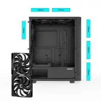 Кутия Zalman I4 Black Full Mesh Case ATX, 6 fans included