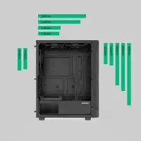 Кутия Zalman I4 Black Full Mesh Case ATX, 6 fans included