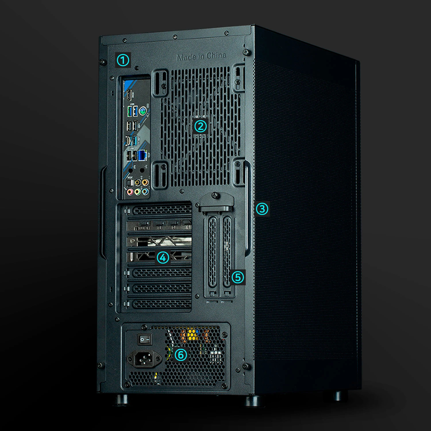 Кутия Zalman I4 Black Full Mesh Case ATX, 6 fans included