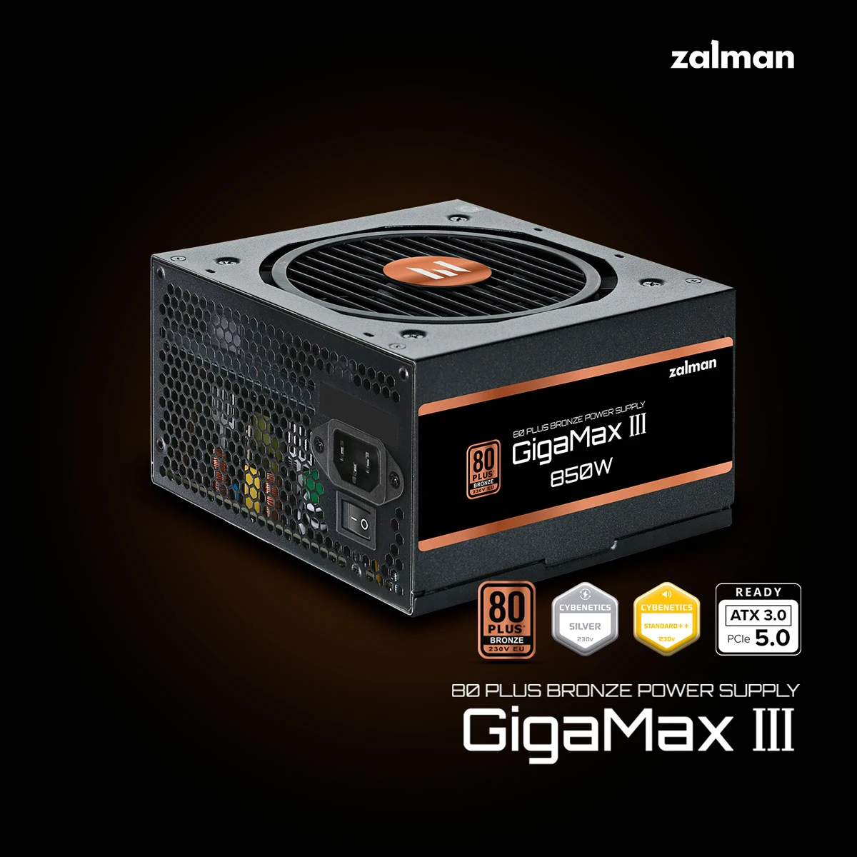 Захранване Zalman GigaMax III ATX 3.0 850W Bronze PSU - ZM850-GV3