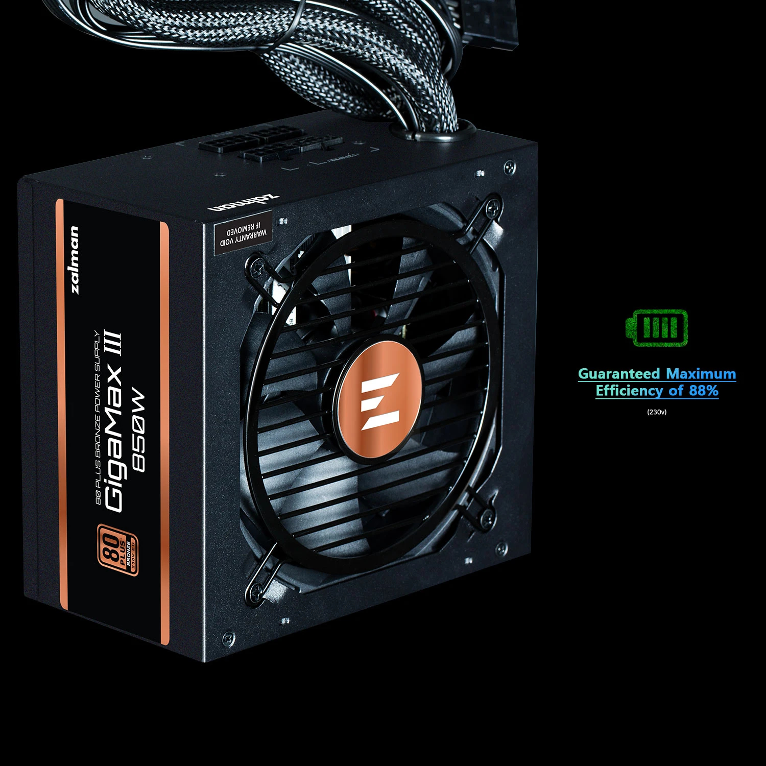 Захранване Zalman GigaMax III ATX 3.0 850W Bronze PSU - ZM850-GV3