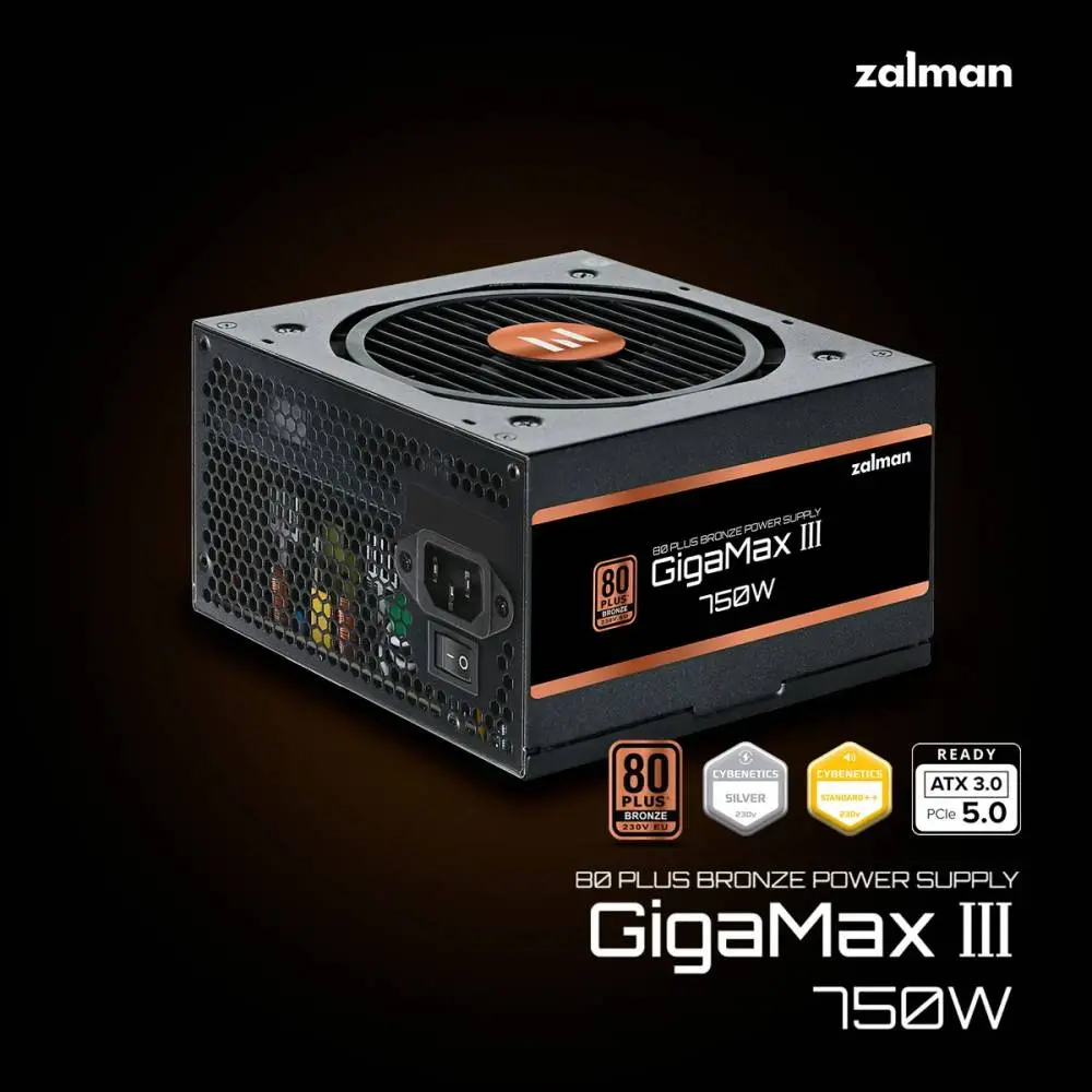 Захранване Zalman GigaMax III ATX 3.0 750W Bronze PSU - ZM750-GV3