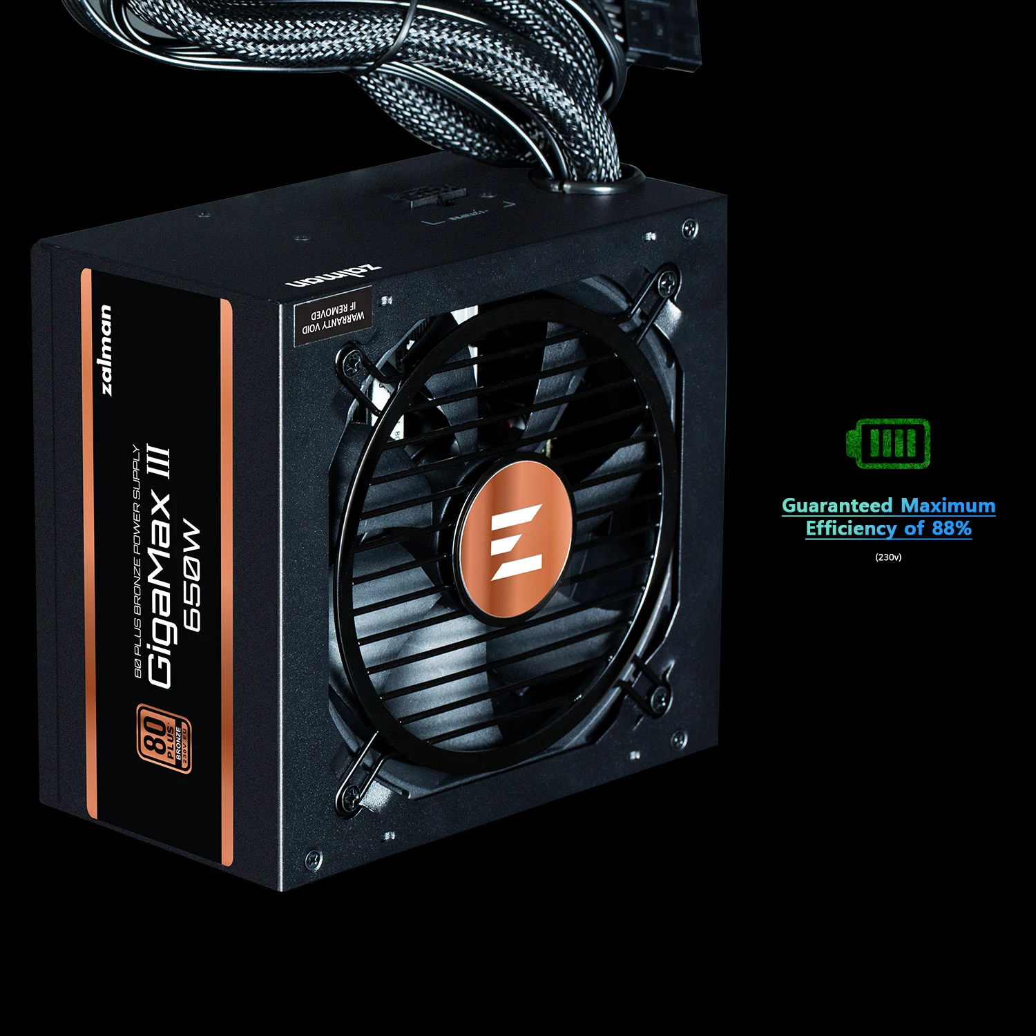 Захранване Zalman GigaMax III ATX 3.0 650W Bronze PSU - ZM650-GV3