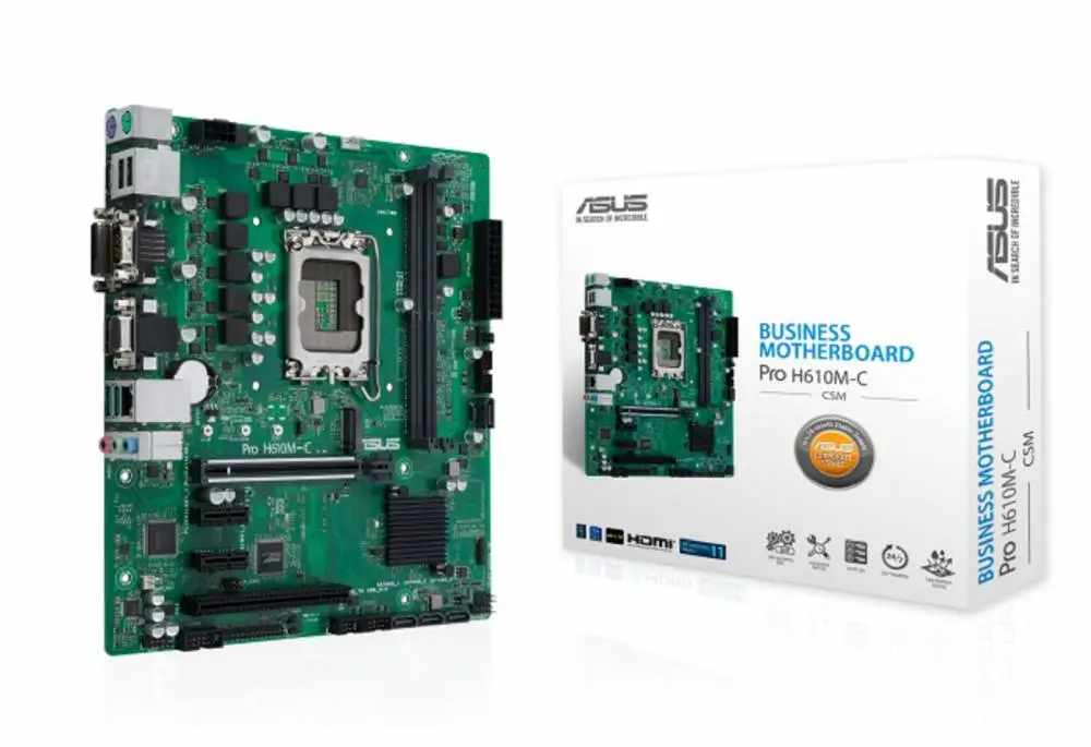 Дънна платка ASUS PRO H610M-C-CSM LGA1700 DDR5 - 90MB1AT0-MOEAYC