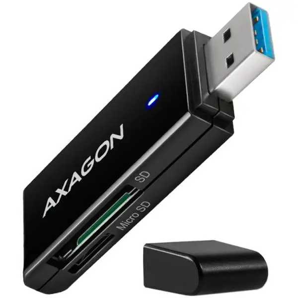 Cititor de carduri Axagon Slim super-speed USB 3.2 Gen 1 card reader with a direct USB-A connector
