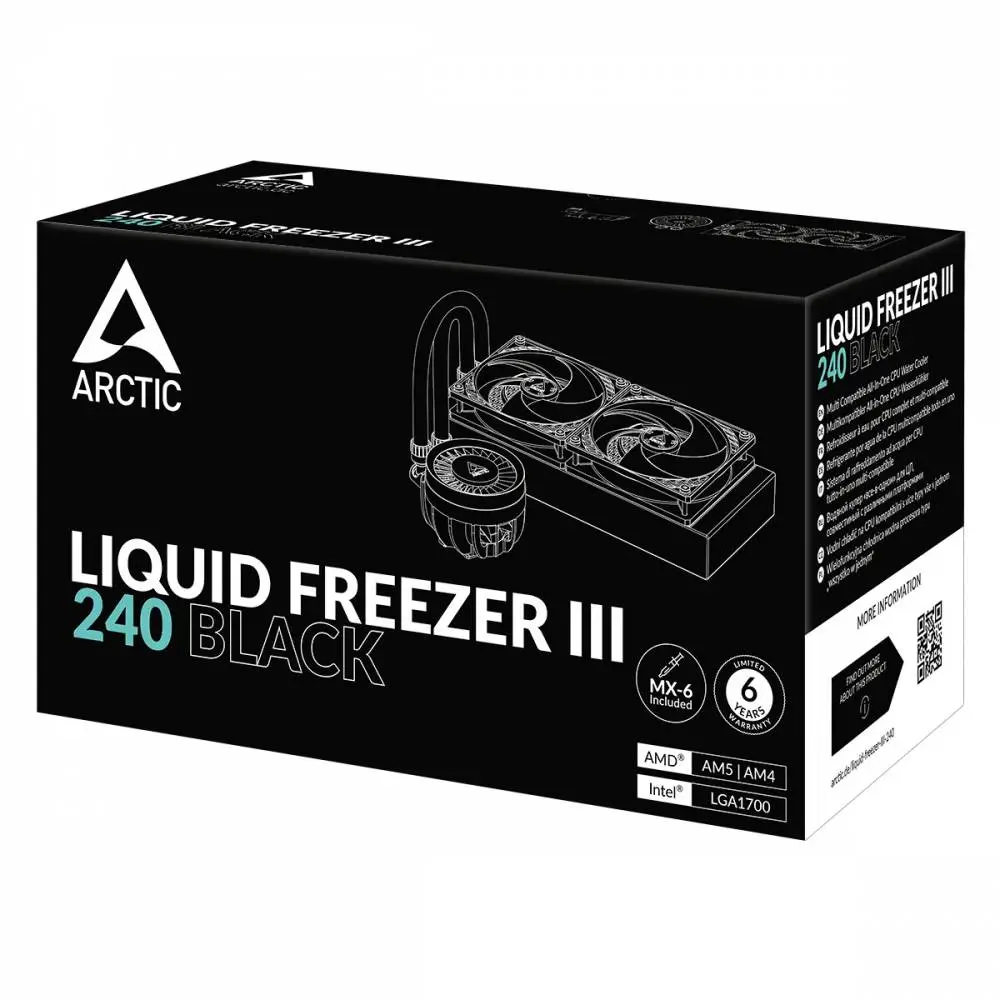 Водно охлаждане за процесор Arctic Liquid Freezer III 240 Black - ACFRE00134A