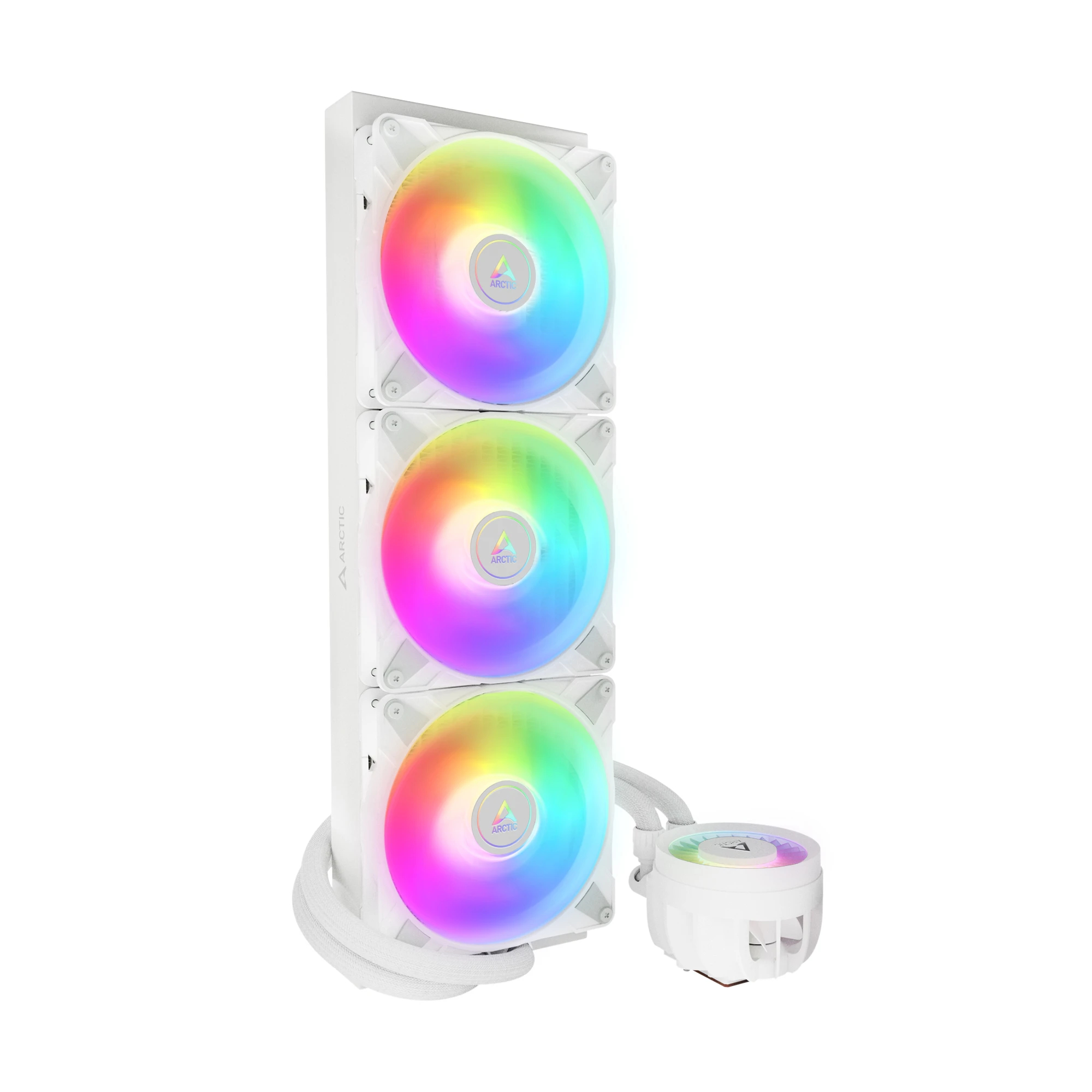 Водно охлаждане за процесор Arctic Liquid Freezer III 420 ARGB White - ACFRE00153A